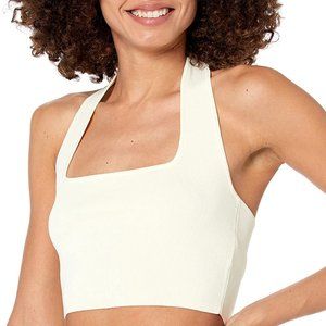 The Drop Women's Greta Fitted Square Neck Halter Shirt